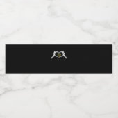 Skelet Hand Hart Maracas Cinco De Mayo Mexicaans Waterfles Etiket (Enkel label)