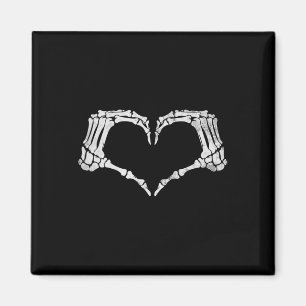 Skelet Hand Hart Teken  Halloween Kostuum Magneet