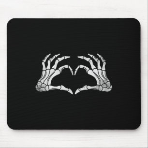 Skelet Hand Hart Teken  Halloween Kostuum Muismat