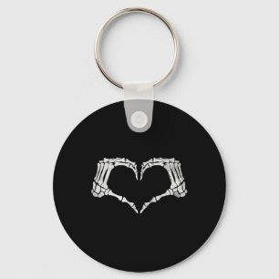 Skelet Hand Hart Teken Halloween Kostuum Sleutelhanger