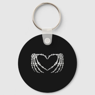 Skelet Hand Hart Teken  Halloween Kostuum Sleutelhanger