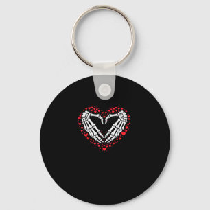 Skelet Hand Hart Valentijnsdag Funny Couple Cu Sleutelhanger