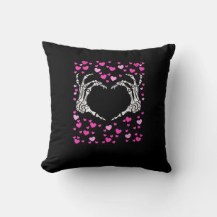 Skelet Hand Hart Valentijnsdag Funny Viral Kussen