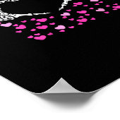 Skelet Hand Hart Valentijnsdag Funny Viral Poster (Hoek)