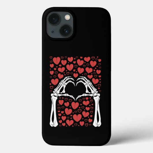 Skelet Hand Hart Valentijnsdag Grappige Liefde Case-Mate iPhone Case (Achterkant)
