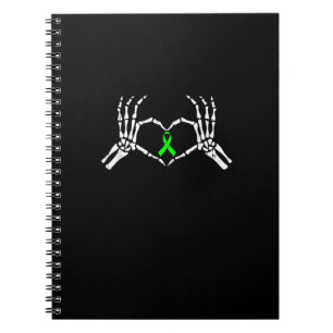Skelet Hand Heart Awareness Ribbon Notitieboek