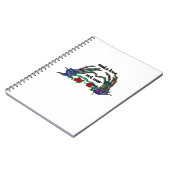 Skelet Hand Heart Design Notitieboek (Linkerzijde)