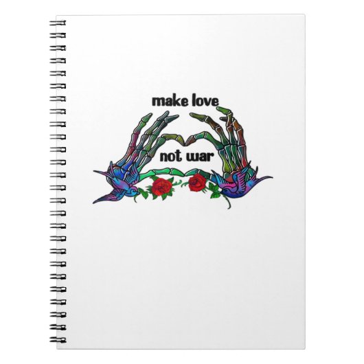 Skelet Hand Heart Design Notitieboek (Voorkant)