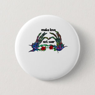Skelet Hand Heart Design Ronde Button 5,7 Cm