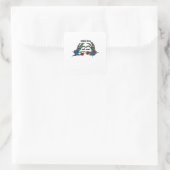 Skelet Hand Heart Design Vierkante Sticker (Tas)