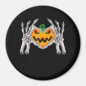 Skelet Hand Heart Sign Bone Kostuum Magneet (Voorkant)