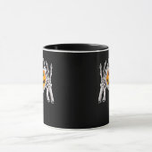 Skelet Hand Heart Sign Bone Kostuum Mok (Midden)