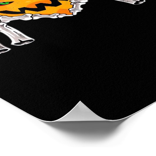 Skelet Hand Heart Sign Bone Kostuum Poster (Hoek)