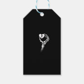 Skelet Hand Holding Heart Cadeaulabel (Voorkant)