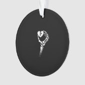 Skelet Hand Holding Heart Ornament (voorkant)