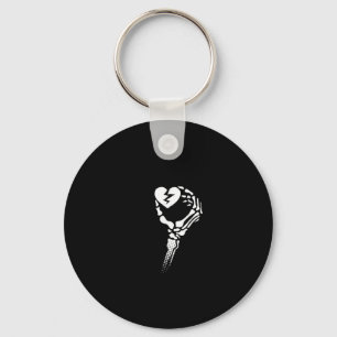 Skelet Hand Holding Heart Sleutelhanger