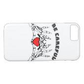 Skelet Hand met Hart Classic Case-Mate iPhone Case (Achterkant (Horizontaal))