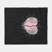 Skelet Hand met Hart Classic Fleece Deken (Voorkant (Horizontaal))