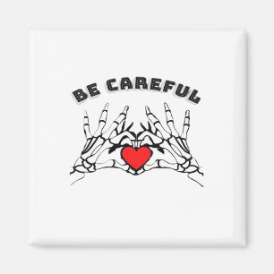 Skelet Hand met Hart Classic Magneet