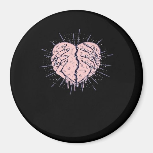 Skelet Hand met Hart Classic Magneet (Voorkant)