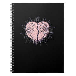 Skelet Hand met Hart Classic Notitieboek