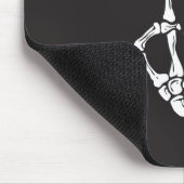 Skelet hand met Vrede teken aan Muismat (Hoek)