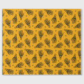 Skelet hand patroon. cadeaupapier (Vlak)