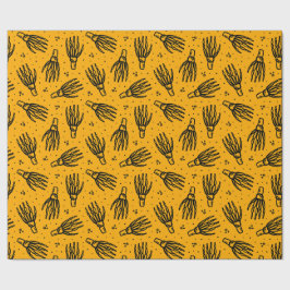 Skelet hand patroon. cadeaupapier