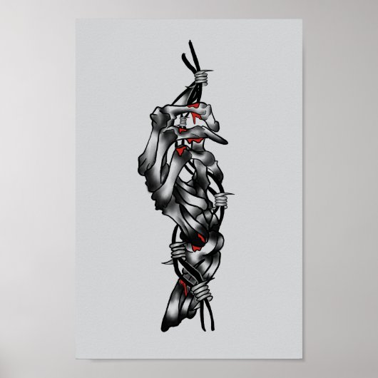 Skelet Hand Poster (Voorkant)