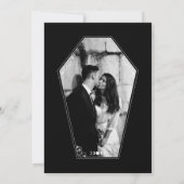 Skelet Hand Ring Gotische Bruiloft Save the Date Kaart (Achterkant)