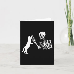 Skelet Hand Spelen Kat Fun Halloween Kostuum SK Kaart