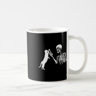 Skelet Hand Spelen Kat Fun Halloween Kostuum SK Koffiemok