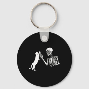 Skelet Hand Spelen Kat Fun Halloween Kostuum SK Sleutelhanger
