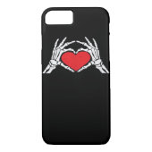 Skelet Handen Een Red Heart Classic Case-Mate iPhone Case (Achterkant)