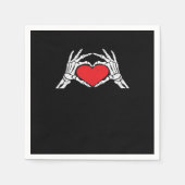 Skelet Handen Een Red Heart Classic Servet (Voorkant)