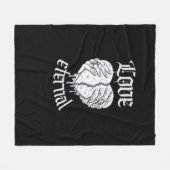 Skelet Handen Hart Gothic Classic Fleece Deken (Voorkant (Horizontaal))