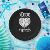 Skelet Handen Hart Gothic Classic Papieren Bordje (Feest)