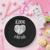 Skelet Handen Hart Gothic Classic Papieren Bordje (Feest)