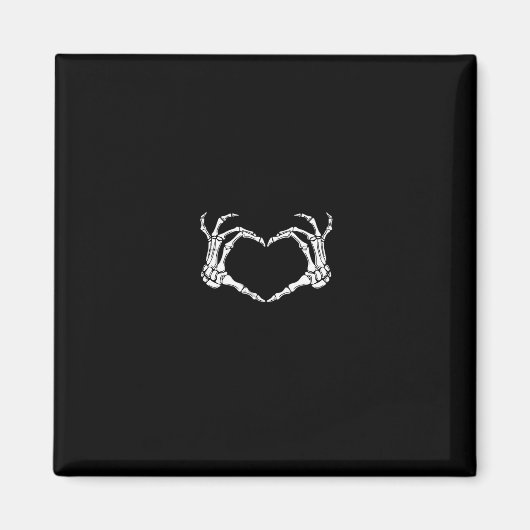 Skelet Handen Hart Grafisch Magneet (Voorkant)