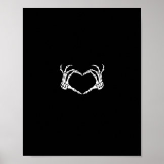Skelet Handen Hart Grafisch Poster