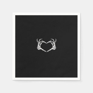Skelet Handen Hart Grafisch Servet