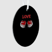 Skelet Handen Hart Grappig Ontwerp Ornament (voorkant)