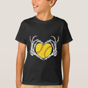 Skelet Handen Hart Halloween Kostuum Zachte Liefde T-shirt