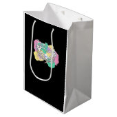 Skelet Handen Hart Met Abstract Gekleurde Backgr Medium Cadeauzakje (Voorkant Gekanteld)