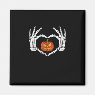  Skelet Handen Hart Pompoen Herfst Halve Magneet