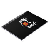  Skelet Handen Hart Pompoen Herfst Halve Notitieboek (Linkerzijde)