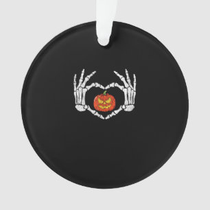  Skelet Handen Hart Pompoen Herfst Halve Ornament
