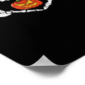  Skelet Handen Hart Pompoen Herfst Halve Poster (Hoek)