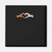 Skelet Handen Hart Show Basic Magneet (Voorkant)