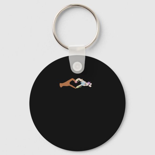 Skelet Handen Hart Show Basic Sleutelhanger (Voorkant)